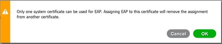 Cisco ISE - EAP Certificate Assignment