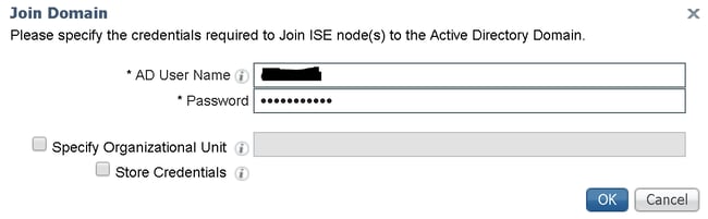 Cisco ISE - Join Domain