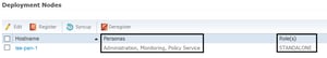 ISE deployment nodes