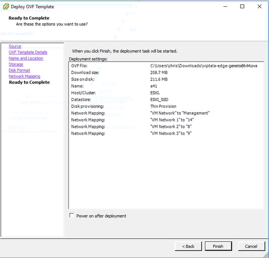 SDWAN Deploy OVF template