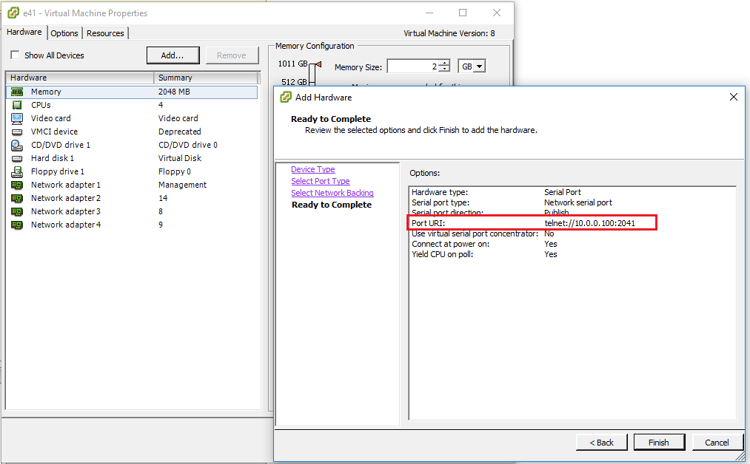 SDWAN Virtual Machine Properties