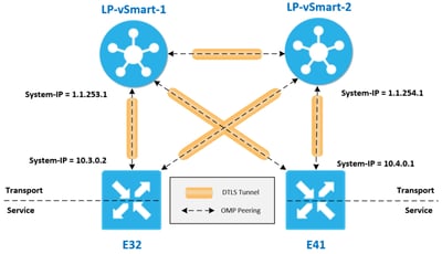 SDWAN peering relationships
