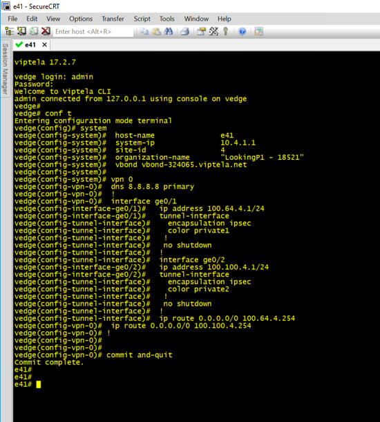 SDWAN session manager SecureCRT