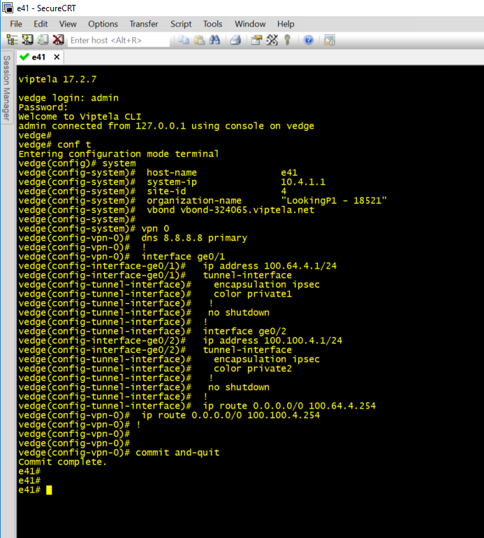 SDWAN session manager SecureCRT