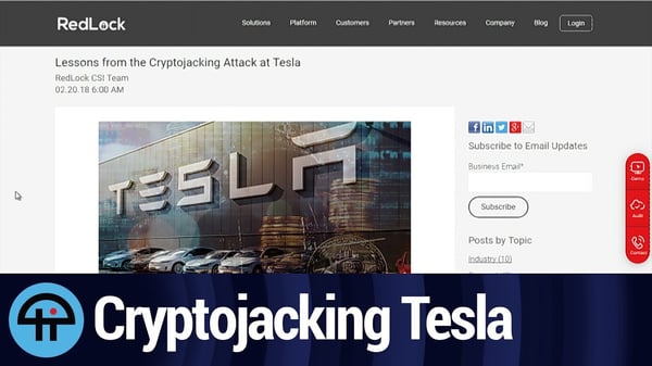 Tesla Cryptojacking