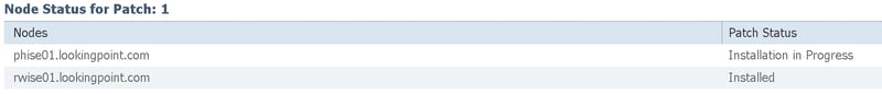 cisco ISE node status patch 1