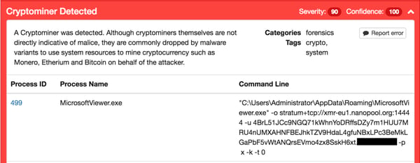 cryptomining detection