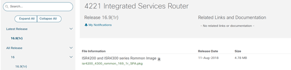 Upgrade Cisco ISR 4000 series of Routers to 16.X from 3.X for IOS XE