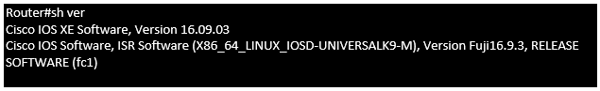 Upgrade Cisco ISR 4000 series of Routers to 16.X from 3.X for IOS XE