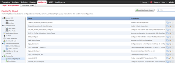 FTD FlexConfig