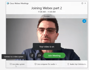 how to use cisco webex