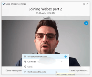 how to use cisco webex