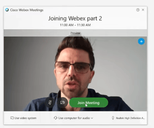 how to use cisco webex