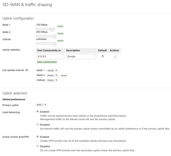 SD-Wan & Traffic Shaping