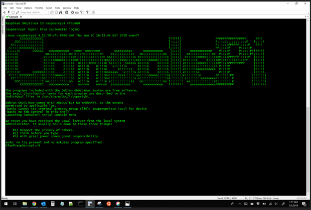 Adventures with Pi #1 – ConsolePi