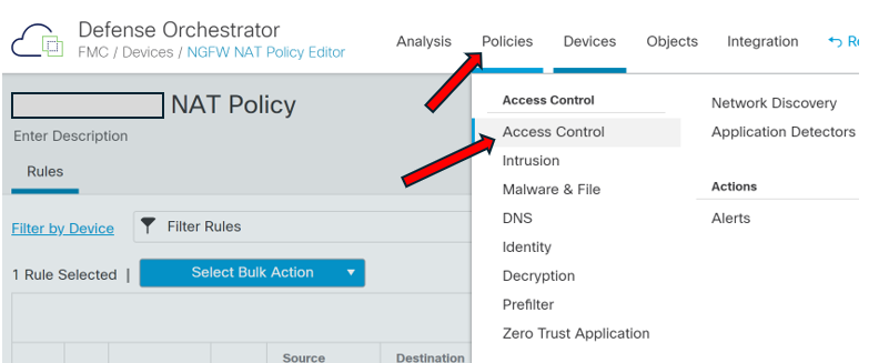 How To Delete/Edit NAT & ACL rules in CDO for FMC