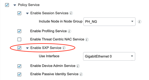 Cisco ISE: Cisco TrustSec Propagation