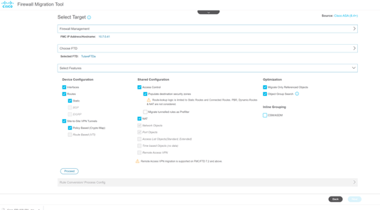 Cisco FTD Firewall Migration Tool