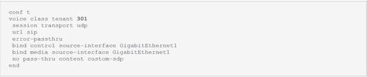 Cisco WebEx Calling: Local Gateway configuration to Unified CM