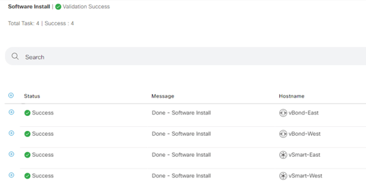 Upgrading Cisco SD-WAN vManage, vSmart, vBond, and vEdge