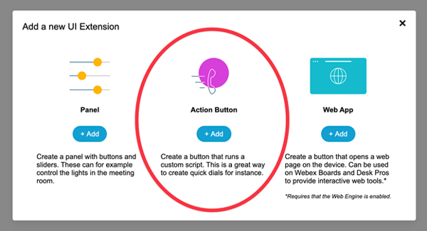 Creating a Custom Button for Cisco's Webex Desk Pro