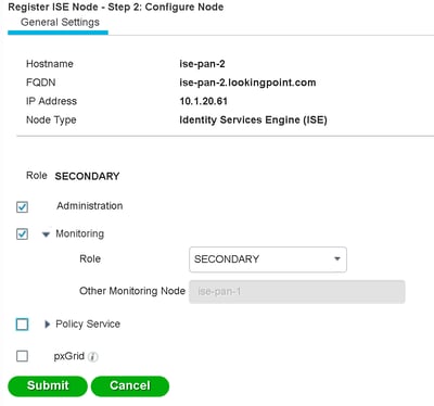 register ISE node step 2