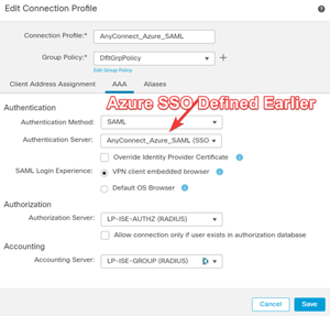 RA VPN on FTD with AAD DUO AuthC and ISE AuthZ