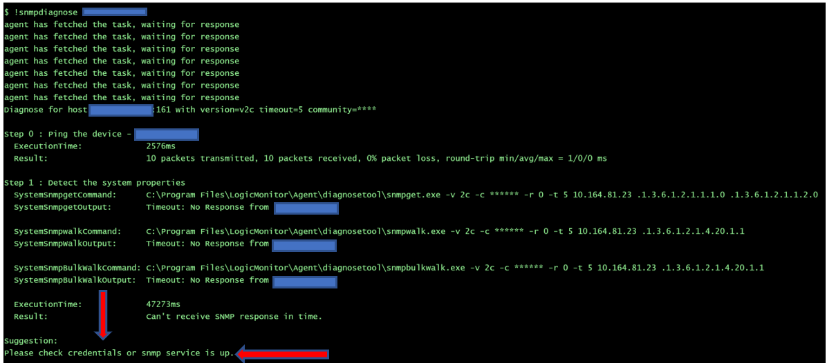 LogicMonitor Debug feature