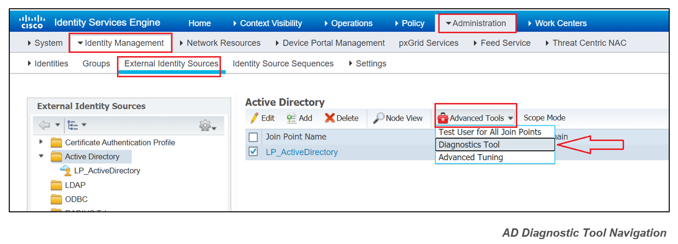 Cisco ISE AD Diagnostic SRV Record Query Alert