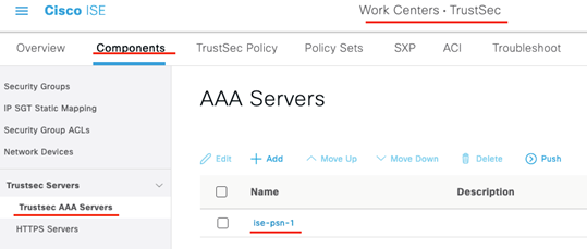 Cisco Identity Services Engine (ISE) - Cisco TrustSec - TrustSec Enforcement