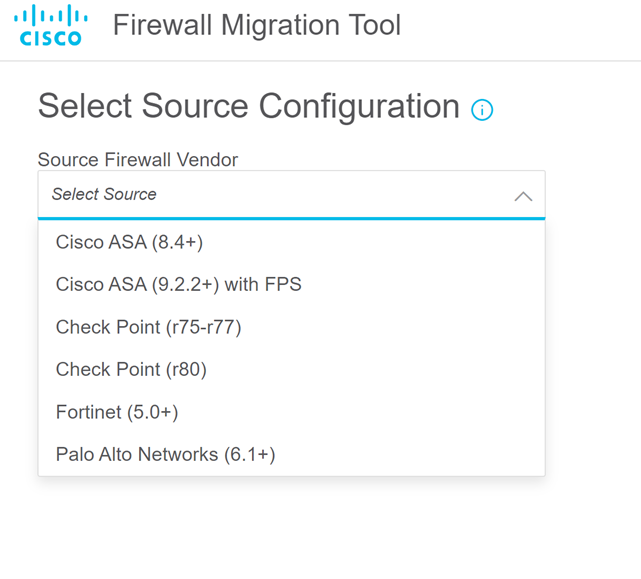 Cisco FTD Firewall Migration Tool