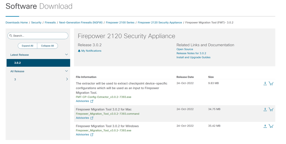 Cisco FTD Firewall Migration Tool