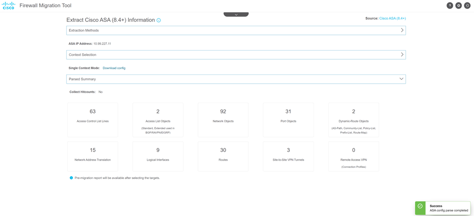 Cisco FTD Firewall Migration Tool