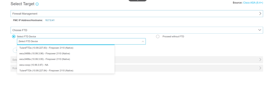 Cisco FTD Firewall Migration Tool