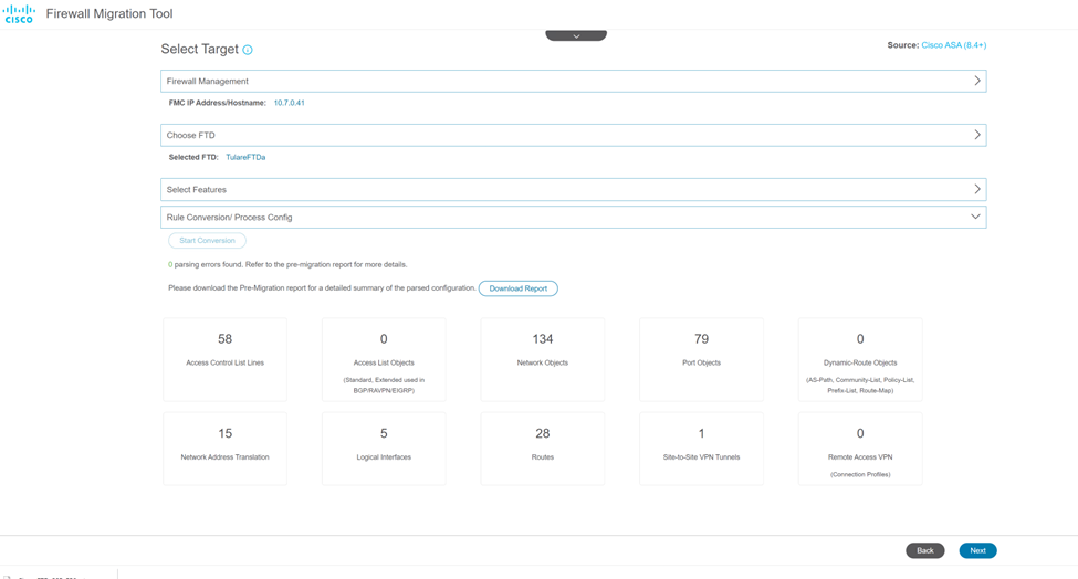 Cisco FTD Firewall Migration Tool