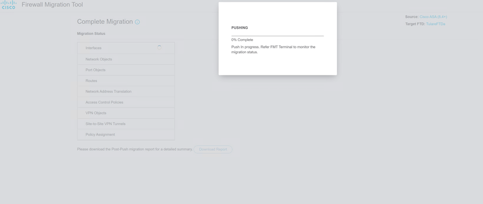 Cisco FTD Firewall Migration Tool