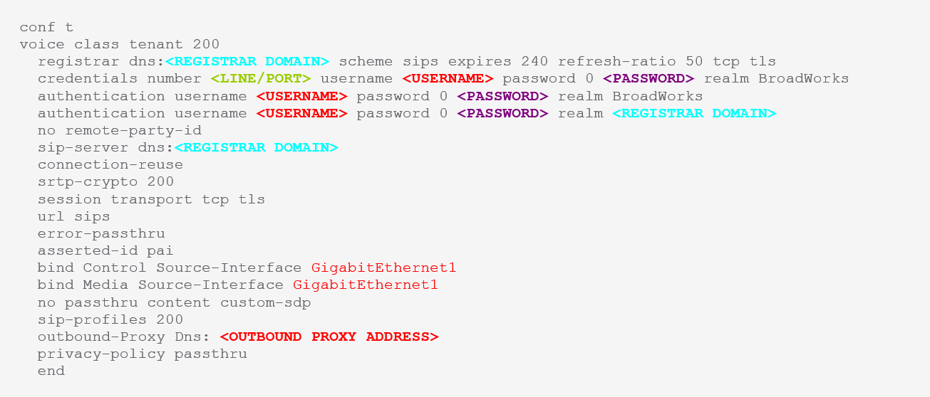 Cisco WebEx Calling: Local Gateway configuration to Unified CM