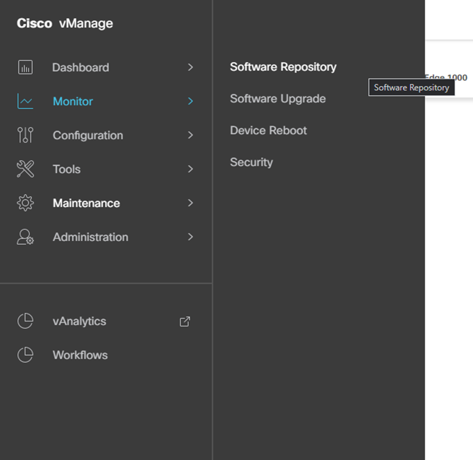 Upgrading Cisco SD-WAN vManage, vSmart, vBond, and vEdge