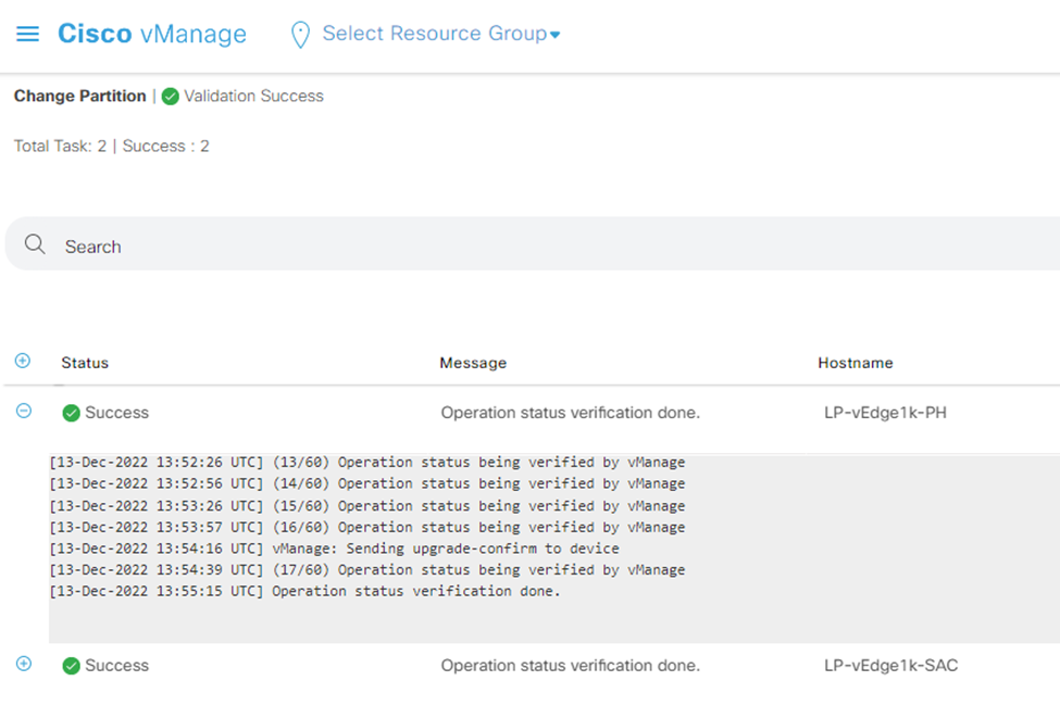 Upgrading Cisco SD-WAN vManage, vSmart, vBond, and vEdge