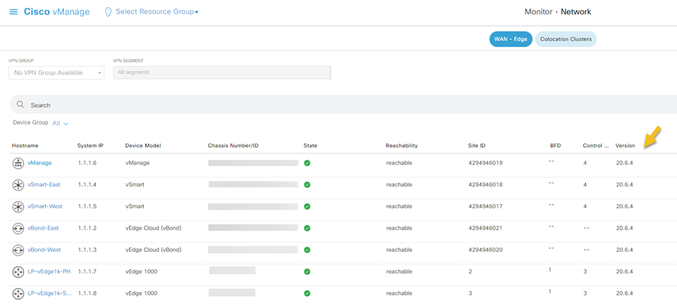 Upgrading Cisco SD-WAN vManage, vSmart, vBond, and vEdge