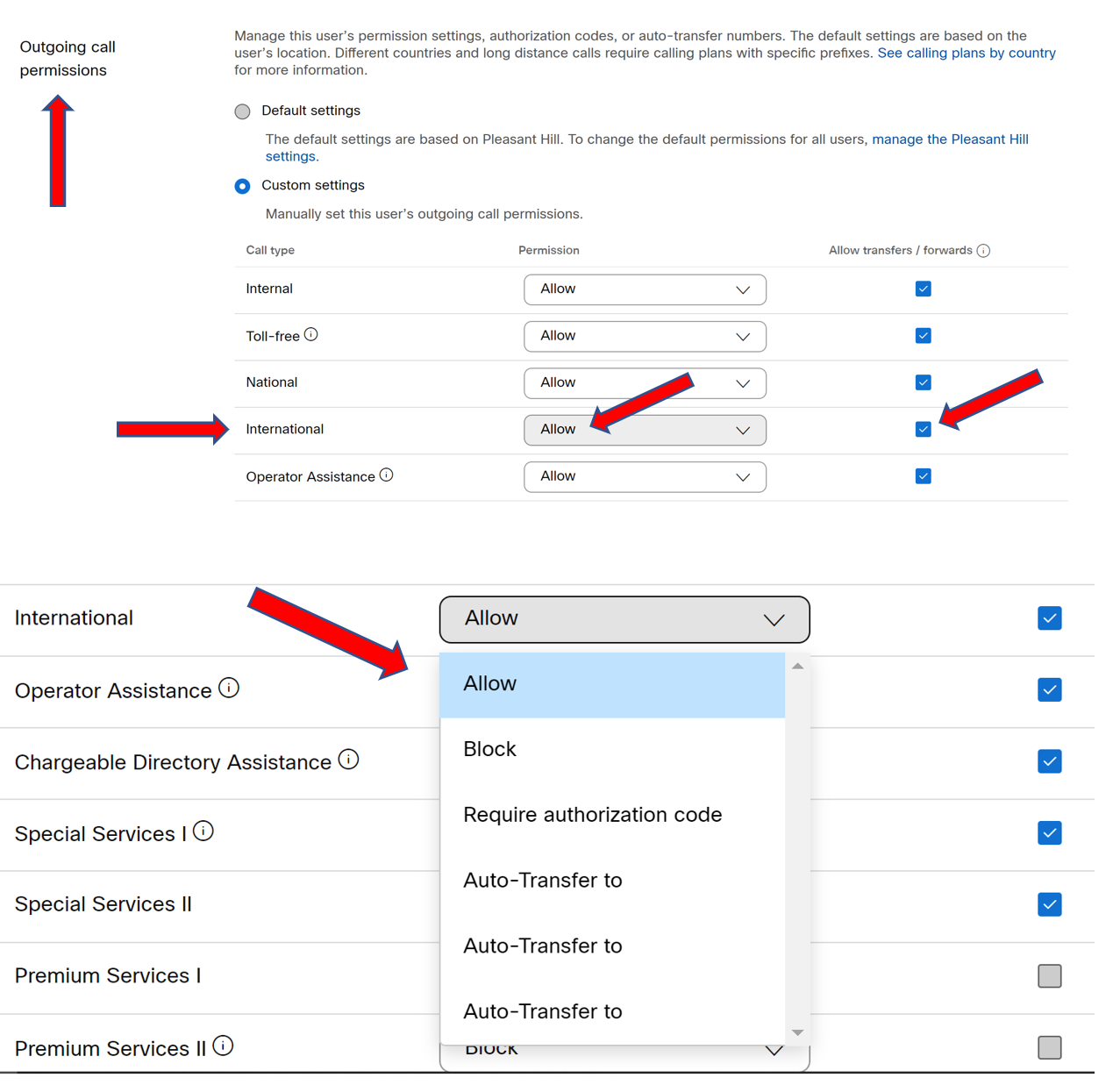 Enable International Calling For User's in Cisco Webex Control Hub