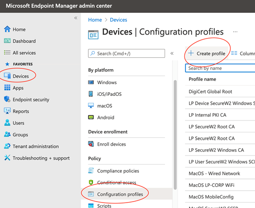 Cisco ISE Microsoft Intune – 802.1x Supplicant Provisioning - Windows 10 Wireless Supplicant Provisioning