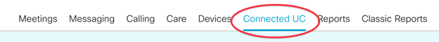 Webex Cloud-Connected UC