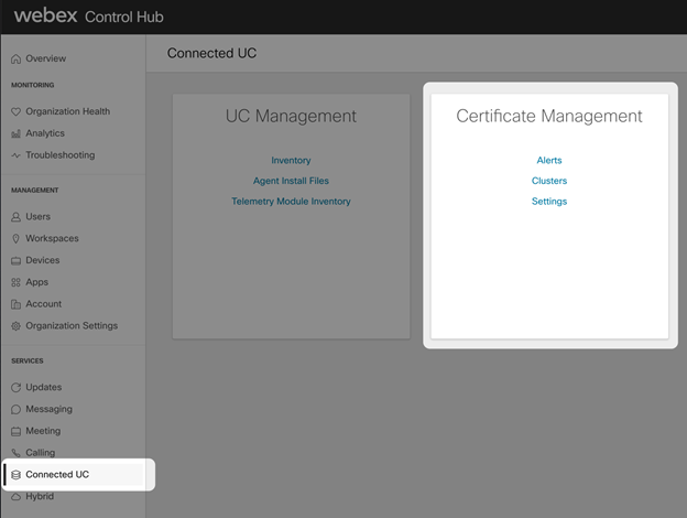 Webex Cloud-Connected UC