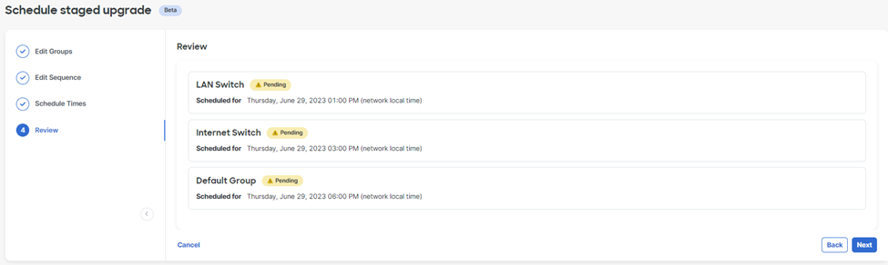 Cisco Meraki MS Switches firmware upgrades