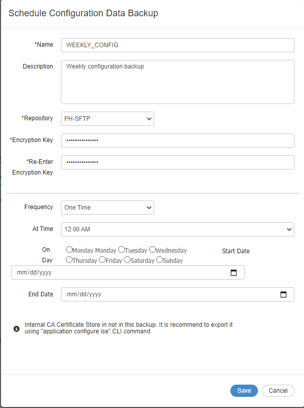 Cisco ISE Backup Procedure