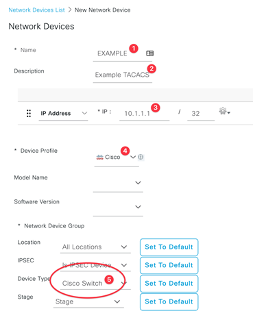 Cisco ISE: 3.0 TACACS Configuration