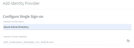Setting up Rubrik SSO with Azure AD