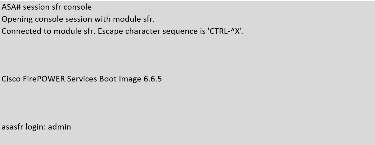 Re-image ASA Firepower Services Module