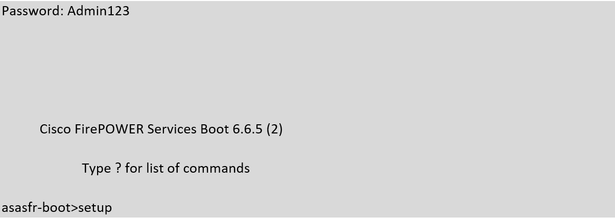 Re-image ASA Firepower Services Module